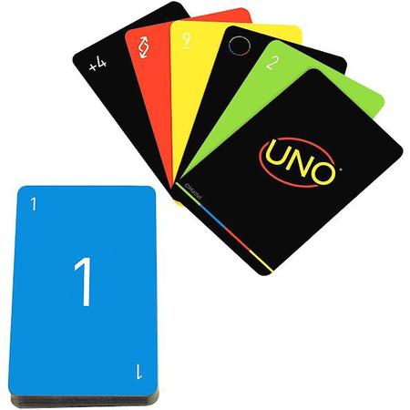 Jogo De Cartas Uno Minimalista Preto Original