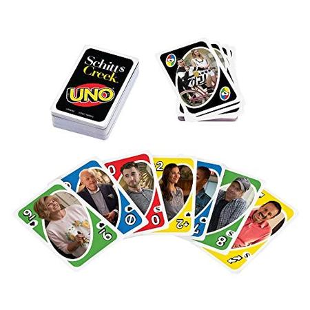 Jogo de cartas UNO Schitt's Creek com deck temático e regra