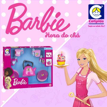 Jogo De Cha Barbie Princesa Xícara Bule Chazinho Infantil Casinha