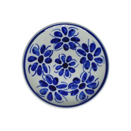 Antigo Jogo De Chá De Porcelana Azul Britânico. Foto de Stock