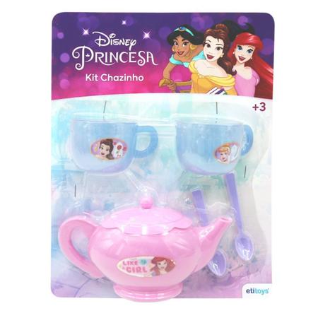 Jogo De Cha Infantil 5 Pecas Kit Chazinho Disney Princesas