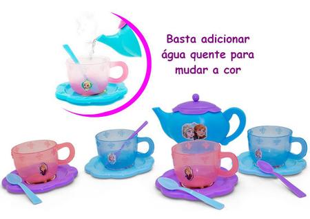 Jogo de Chá Infantil Frozen 2 Kit Chazinho Mágico - Colorido