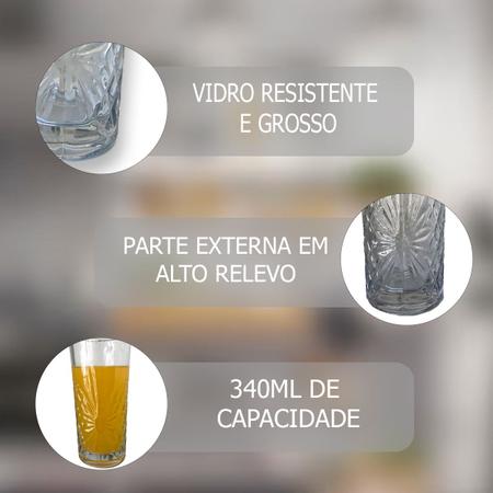 Copo Rozana Havan Casa 340Ml - Vidro