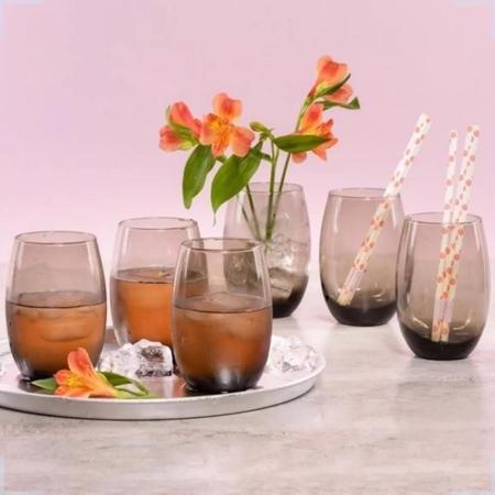 Jogo Copos Aruba Long Drink 475ml Cinza 6 peças SM Aruba na Lojas Cerentini  - Casa & Decor em até 12x