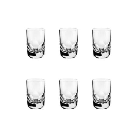 Imagem de Jogo de copos cachaça em cristal com tampa Strauss 105.635.065 55ml 6 peças