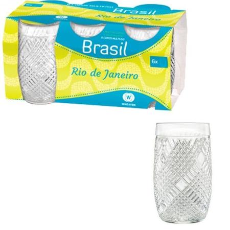 Jogo de Copos de Vidro 330ml 6 Peças Haus - Pavillion - Copos - Magazine  Luiza