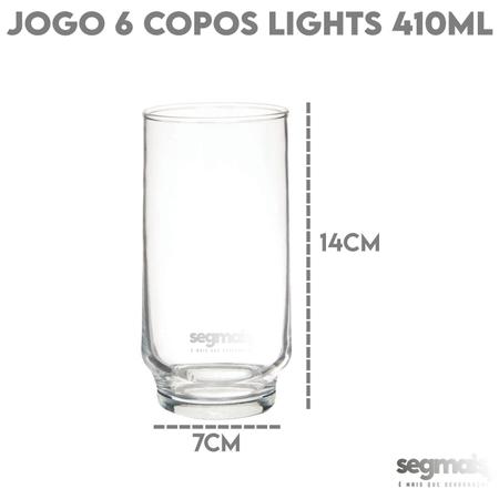 Jogo copo lights 300ml 6pcs nadir figueiredo - Copos - Magazine Luiza