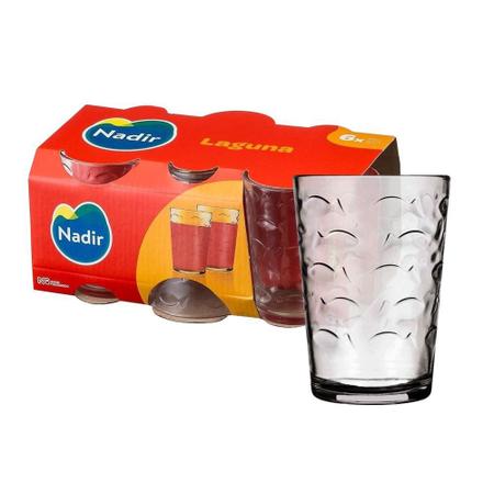 JOGO DE COPOS DE VIDRO NADIR FIGUEIREDO 265ml MODELO LAGUNA PARA ÁGUA SUCO  - Copos - Magazine Luiza