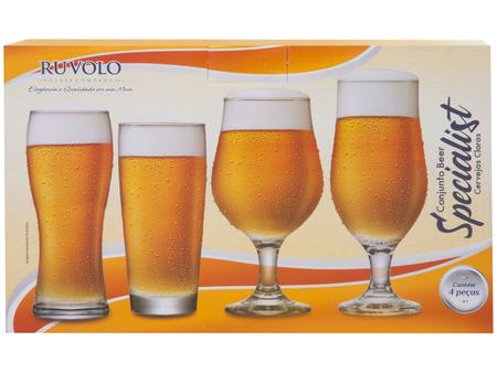 Imagem de Jogo de Copos de Vidro para Cerveja 4 Peças