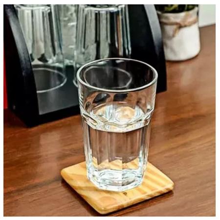 Jogo De Copos 340ml 6un Vidro Alto Rozana Com Detalhes - Casa Ambiente -  Copos - Magazine Luiza