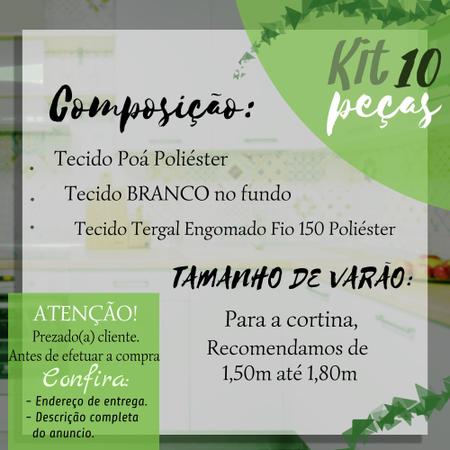 Jogo De Cozinha 10 Peças - Tergal - Ryane - Kit Capas para Cozinha -  Magazine Luiza
