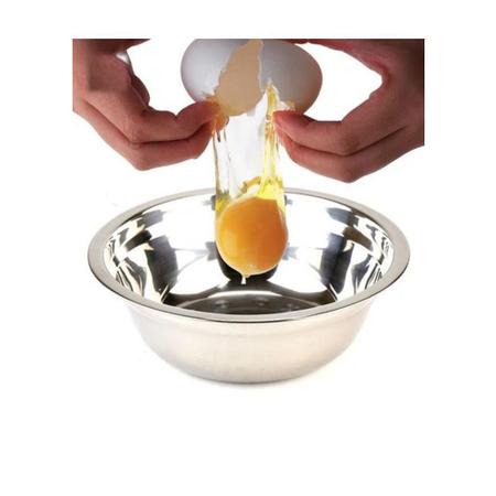 Imagem de Jogo de Cozinha Aço Inox Prime 3 Peças Escorredor de Arroz, Escorredor de Macarrão e Bowl - Yangzi