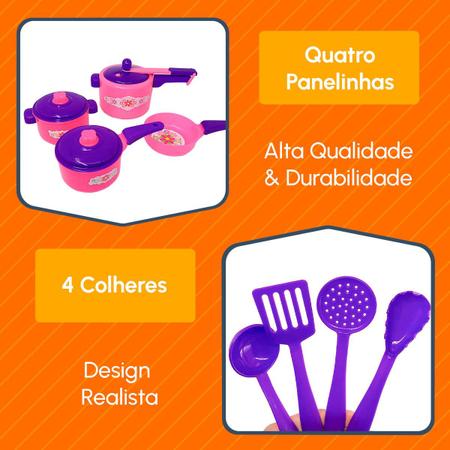 Kit Cozinheiro Para Crianças Cozinha Completa Panela Comidas, Magalu  Empresas