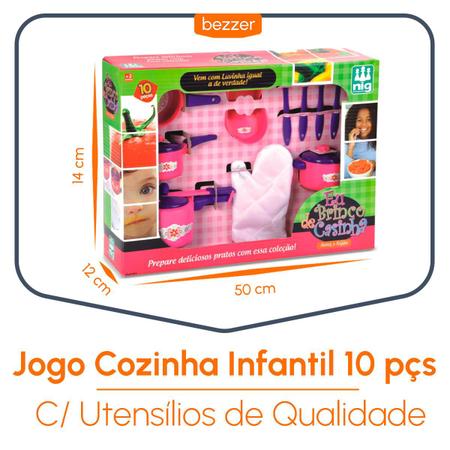 Jogo De Panelas Infantil Com Acessórios E Comidinha Peças Realistas Toyng -  Panelinha de Brinquedo - Magazine Luiza