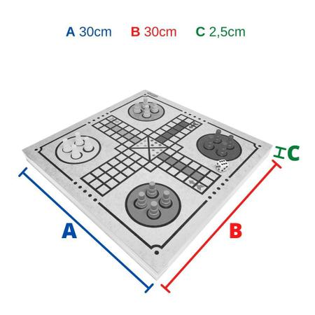 Jogo Dama E Ludo Madeira