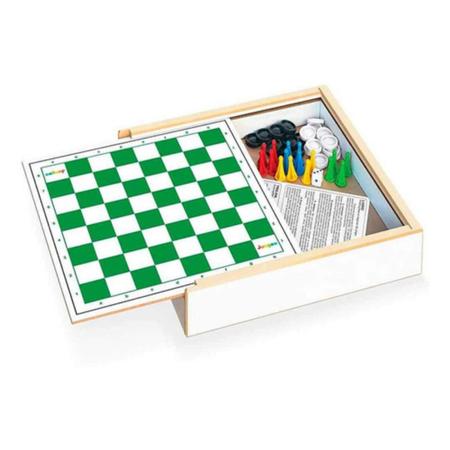 Jogo Dama E Ludo Madeira