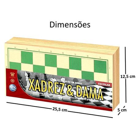 Jogo de Tabuleiro Damas Solapa em Mdf Coluna 10784 - Pais e Filhos - Jogo  de Dominó, Dama e Xadrez - Magazine Luiza