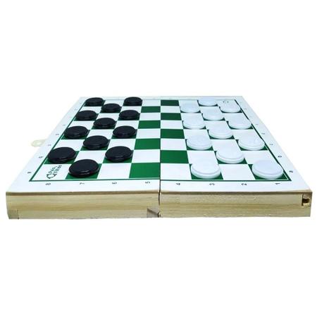 Jogo de dama com tabuleiro de madeira mdf + 24 peças em Promoção na  Americanas