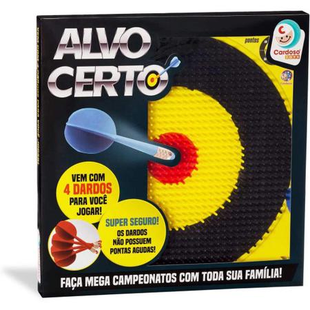 Jogo De Dardos Brinquedo Tiro Ao Alvo - Alvo Certo - Usual Brinquedos - Jogo  de Dardos - Magazine Luiza