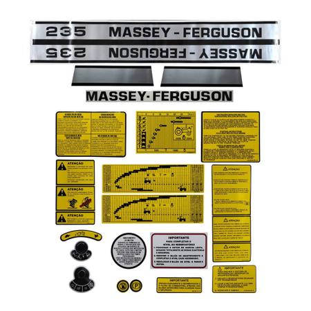 Jogo De Decalque Adesivo Trator Massey Ferguson 55X - TM - Adesivo para  Moto - Magazine Luiza