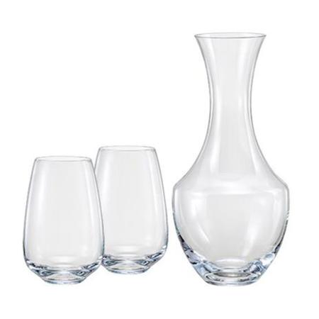Imagem de Jogo de Decanter e 2 copos em Cristal Ecológico 1,5 L Bohemia