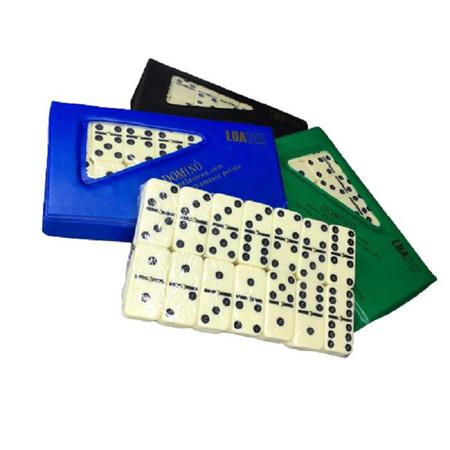 Kit Jogo de salão 1 Jogo de domino profissional 28 peças e 2 baralhos 100%  plástico lavável - Caerus - Jogo de Dominó, Dama e Xadrez - Magazine Luiza