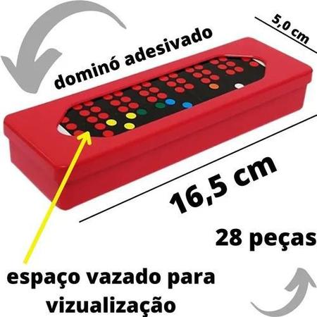 Jogo de Dominó com 28 Dominós Colorido com 12 Instruções - Dominoes - Jogo  de Dominó, Dama e Xadrez - Magazine Luiza