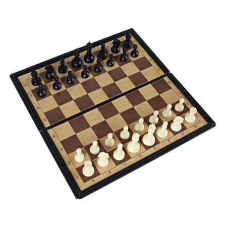 Jogo xadrez tabuleiro grande com peças - Dutati - Jogo de Dominó, Dama e  Xadrez - Magazine Luiza