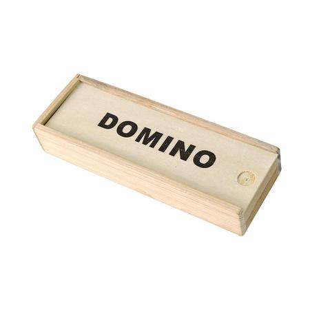 Jogo de Domino em Ingles 28 Pecas em Madeira Ciabrink - Jogo de Dominó,  Dama e Xadrez - Magazine Luiza