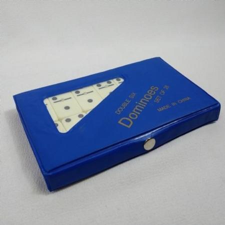 Jogo de Dominó 28 peças - Azul em Promoção na Americanas
