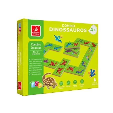 Imagem de Jogo de Dominó Dinossauros - Coleção Pop