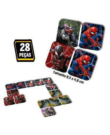 Jogo de Dominó Homem Aranha 28 peças Toyster - Suzupel - Papelaria em  Suzano - Material Escolar, Material de Escritório, Informática, Aviamentos  e Artesanato