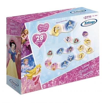 JOGO DOMINO PRINCESAS DISNEY 28PC XALINGO MDF