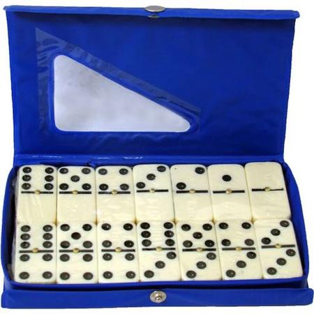 Jogo De Dominó Profissional 28 Peças Compostas em Resina e Polipropileno 9  Cores Estojo Metal - Dominoes - Jogo de Dominó, Dama e Xadrez - Magazine  Luiza