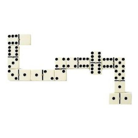 Jogo De Domino Profissional 28 Peças Jumbo 1,1 Cm Espessura