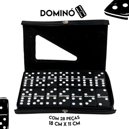 Jogo De Domino Profissional De Osso Preto - Nybc - Jogo de Dominó