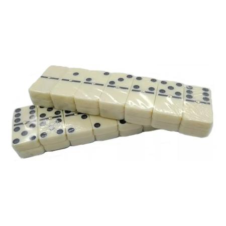 Jogo De Domino Com Ponto Preto Estojo Com 28 Peças Imediato - Jogo de Dominó,  Dama e Xadrez - Magazine Luiza