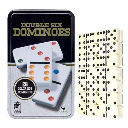 Jogo de Dominó Double Six 28 Peças