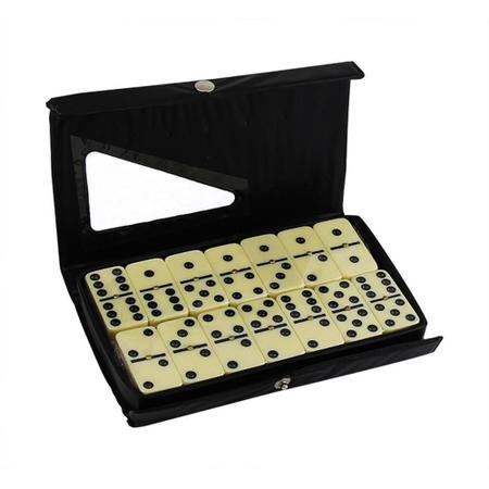 Jogo de Domino Extra Grosso Profissional 12 mm 28 peças Na Lata