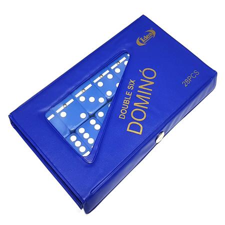 Jogo De Domino Profissional Osso 28 Peças Coloridos