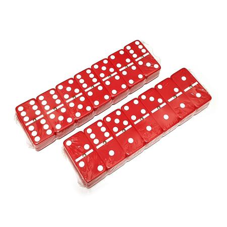 Jogo De Domino Profissional Osso 28 Peças Coloridos