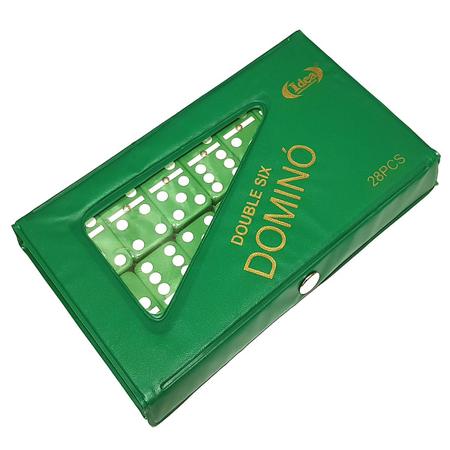 Jogo De Domino Profissional Osso 28 Peças Coloridos - MB UTILIDADES