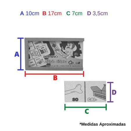 Jogo De Dominó Silábico Infantil Em Madeira Educativo 28 Pçs - Carlu - Jogo  de Dominó, Dama e Xadrez - Magazine Luiza