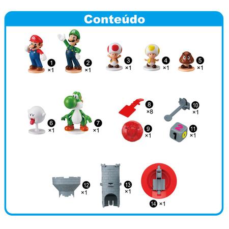 Conjunto De Mini Figuras - Super Mario - Jogo Do Equilíbrio - Palco Do  Deserto - Epoch