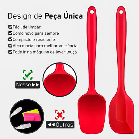 Jogo De Espátulas Pegador Silicone Bolo Confeitaria 5 Peças Livre