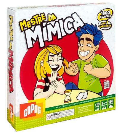 Jogo de Fazer Mímica Divertido p/ Família e Amigos Copag - Deck de