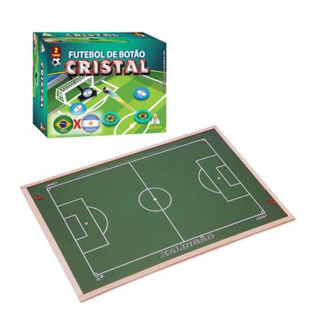 Jogo de Futebol de Botão - Cristal - Brasil x Argentina - Gulliver