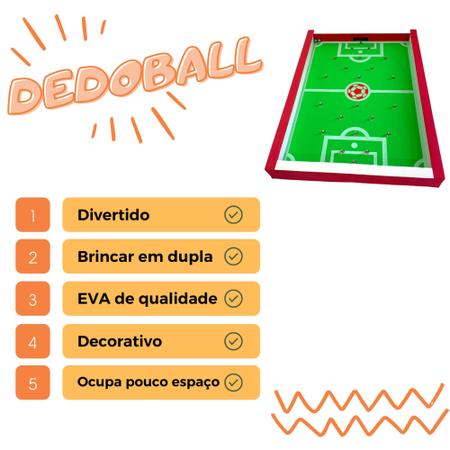 Kit de 4 Jogos Infanto Juvenil Futebol de Dedo - BRINQUE E LEIA