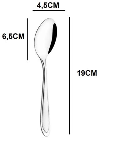 Jogo De Talheres 36 Peças Garfo, Faca E Colher Inox Linha Bahia