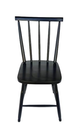 Imagem de Jogo de Jantar Colonial Brisa Mesa 110X80 cm + 04 Cadeiras Preta Rustico -  Madeira